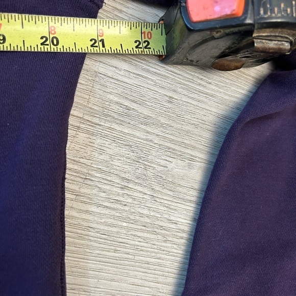 Under Armour Deep Purple Logo Hoodie Sweater With Long Sleeves and Drawstring - Picture 3 of 4
